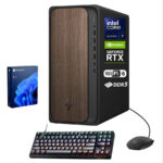 HP - OmniDesk Gaming DT - Intel Core Ultra 7 265 - NVIDIA GeForce RTX 5060 - 64GB RAM - 1TB SSD - Thunderobot RGB Keyboard - Black